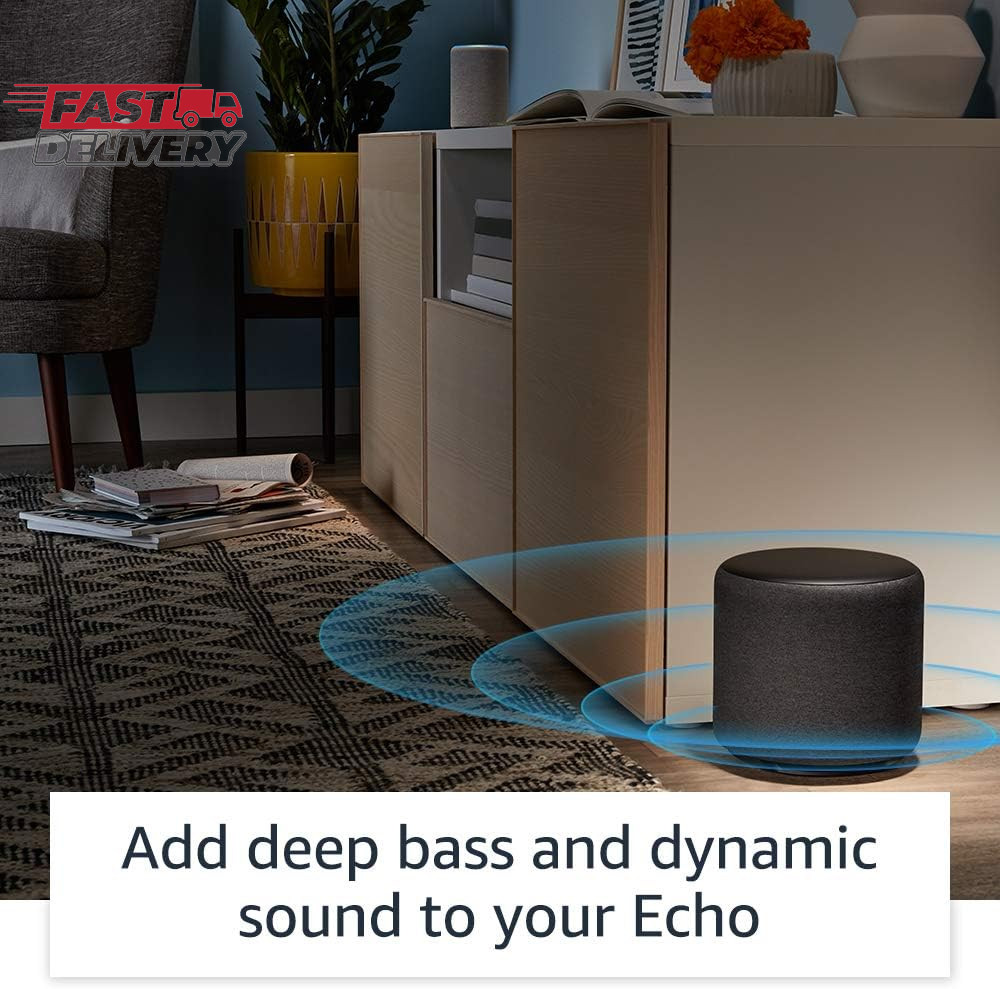 Amazon Echo Sub, Powerful Subwoofer for Your Echo, Requires Compatible Echo Devi