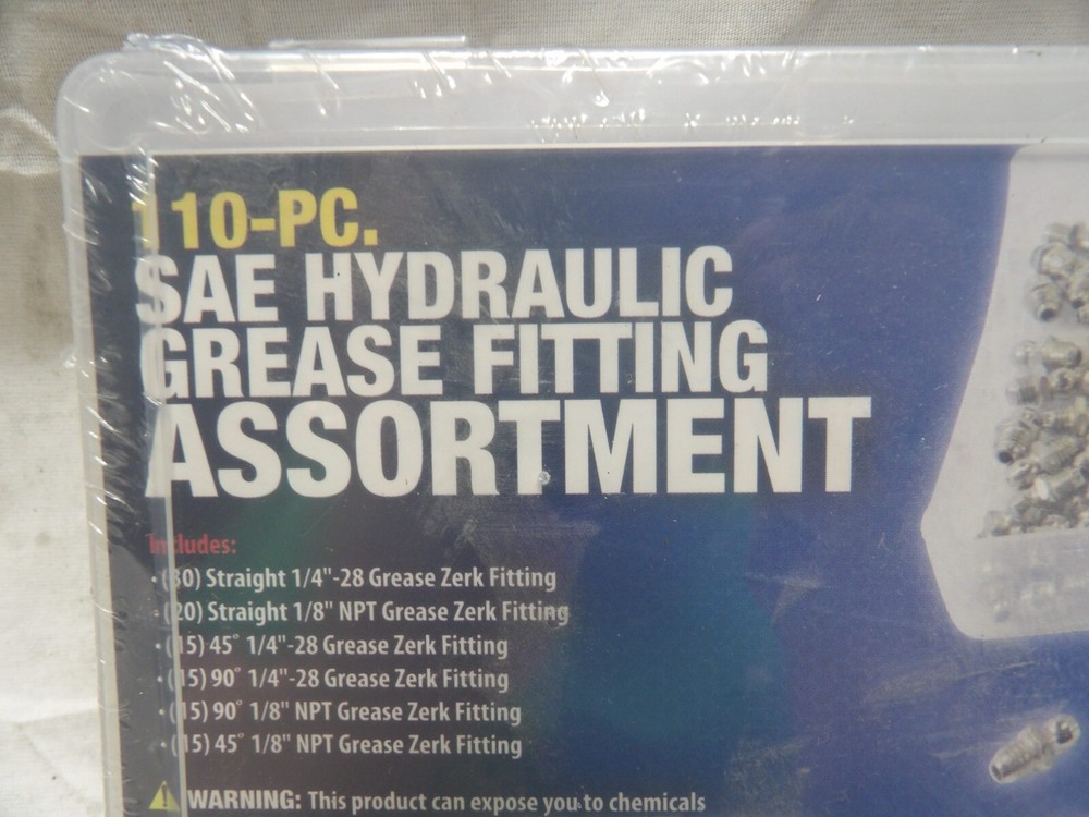 ATD 110 pc. SAE Hydraulic Grease Fitting Assortment #ATD-357