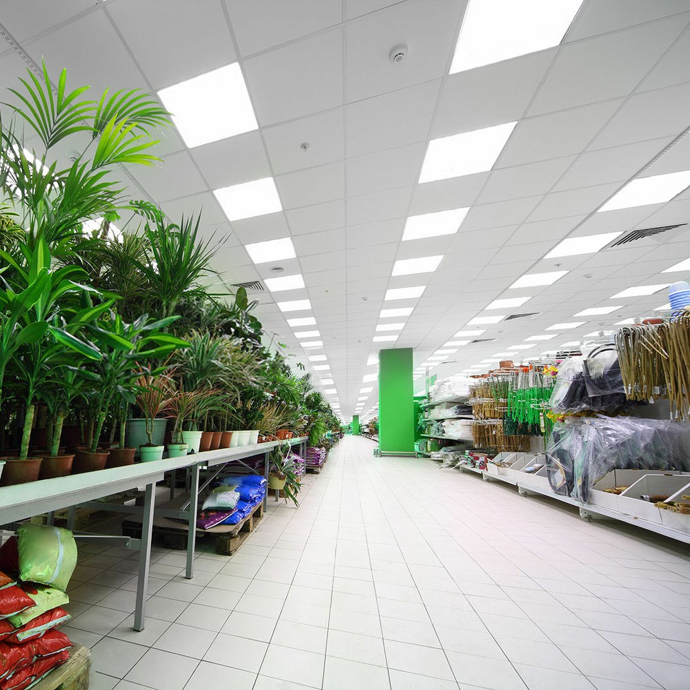 2'x2' LED Flat Panel Light 4400LM 40W 5000K Dimmable Drop Ceiling Office White