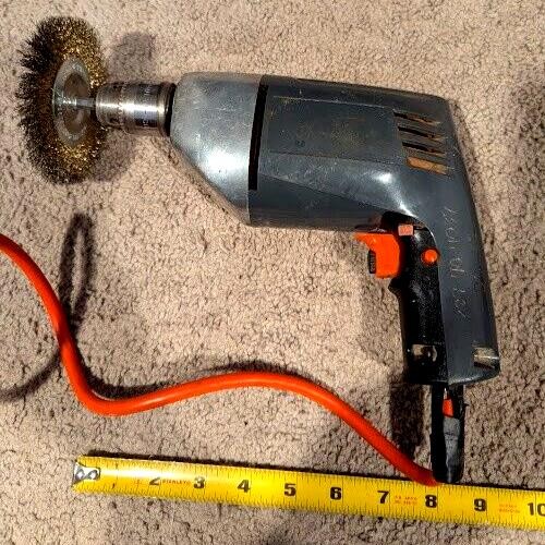 Vintage 3/8” corded Drill Unknown brand - Working (T)