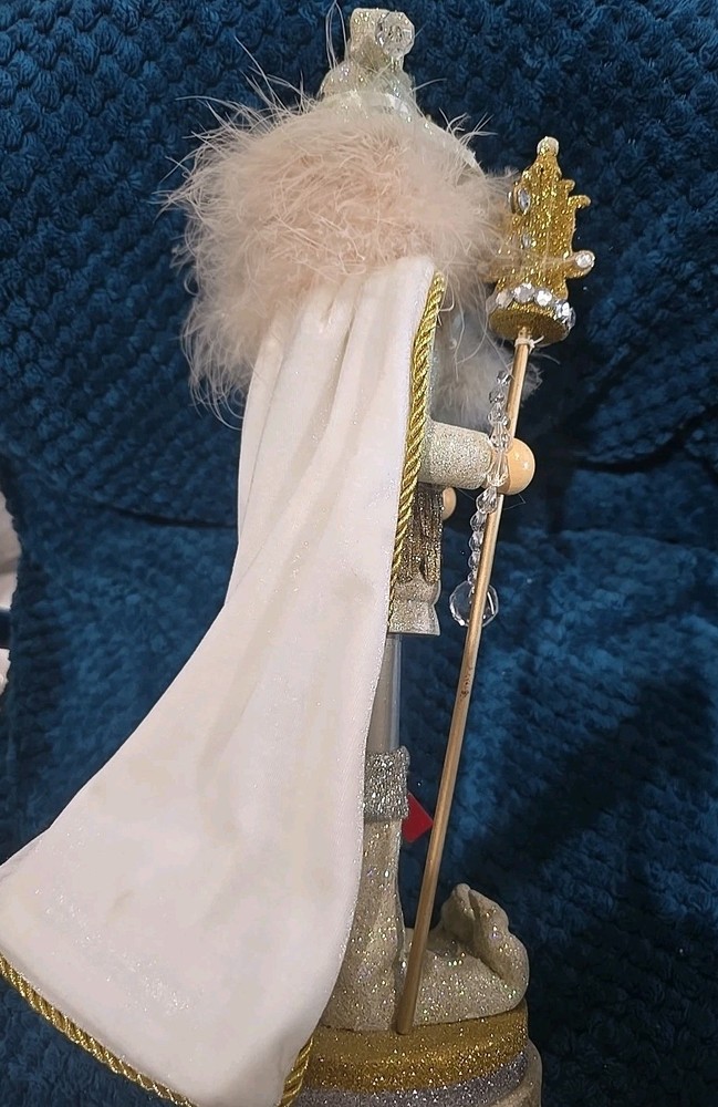 Holly & Kurt Adler Hollywood Nutcracker White Wizard Nutcracker 17" HA0493
