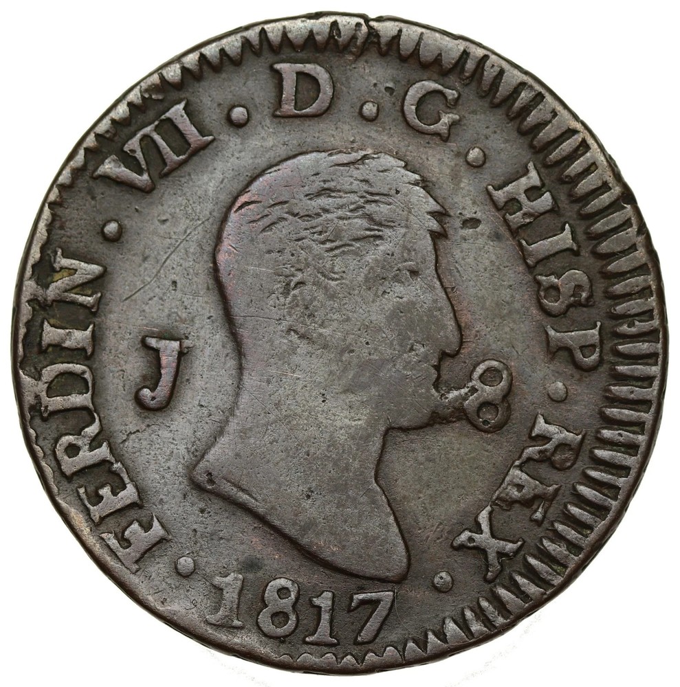 Spain - 8 Maravedis 1817 - Ferdinand VII