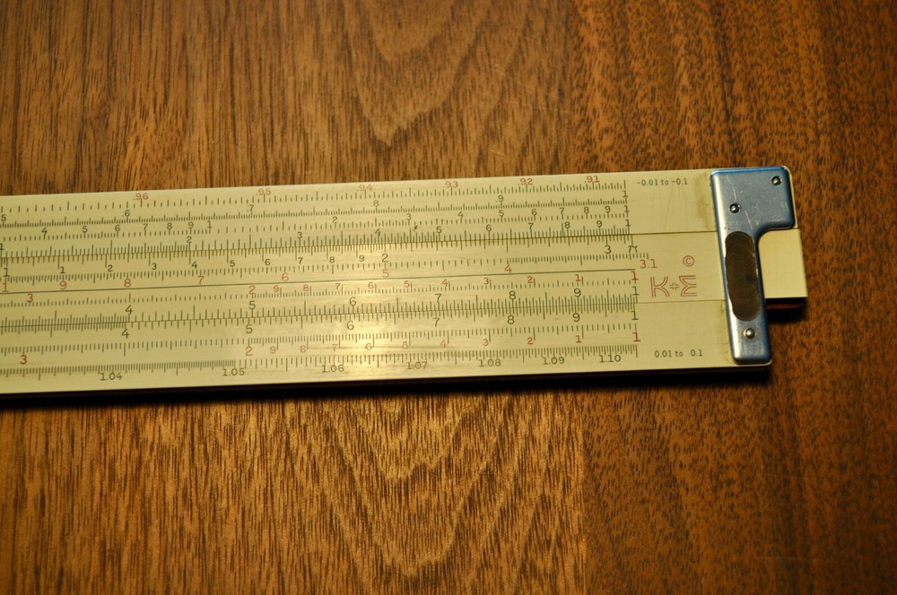 K&E 4080-3 LogLog Duplex Trig Slide Rule + Case