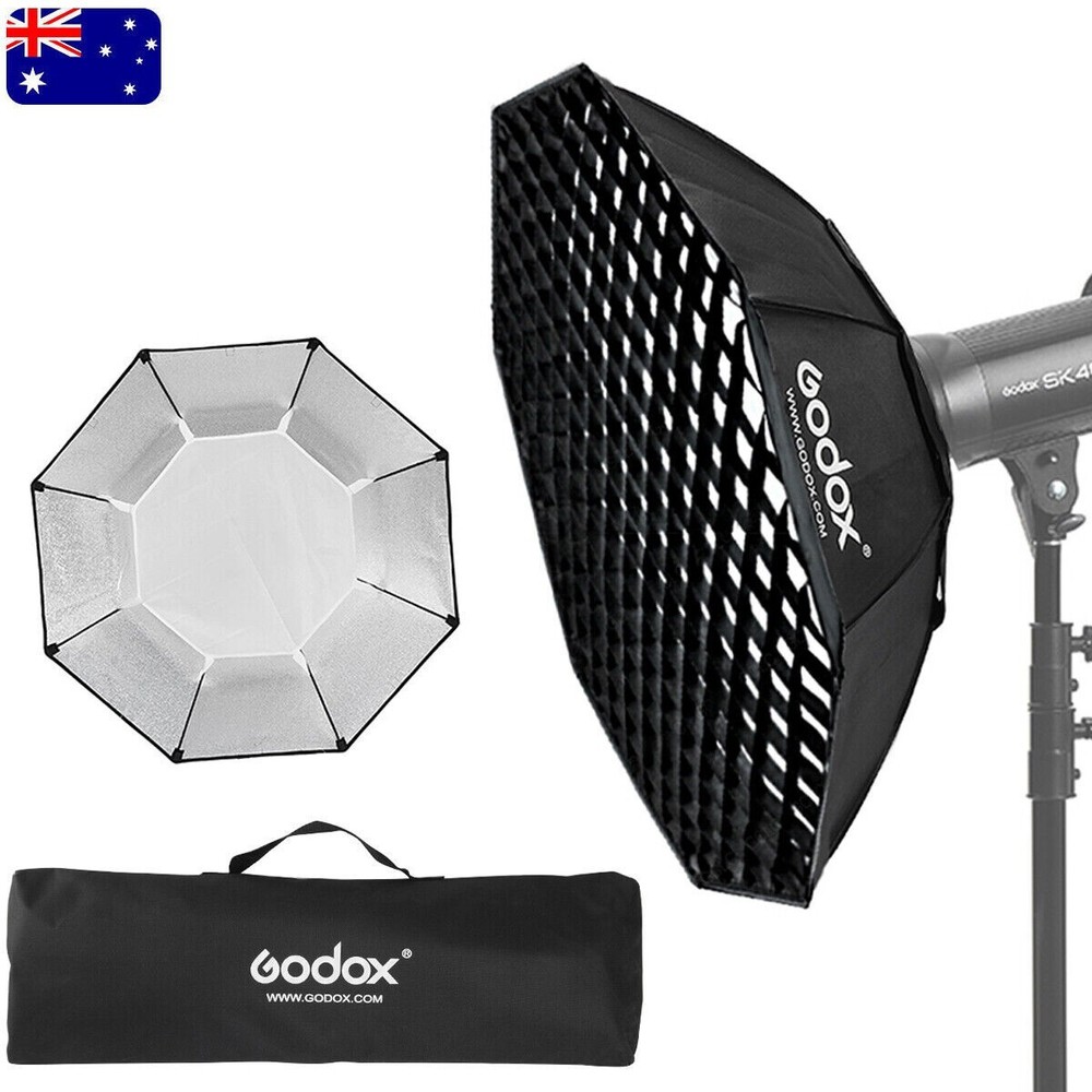 Godox 95cm Octagon Softbox Bowens Mount + Honeycomb Grid For Studio Flash Light