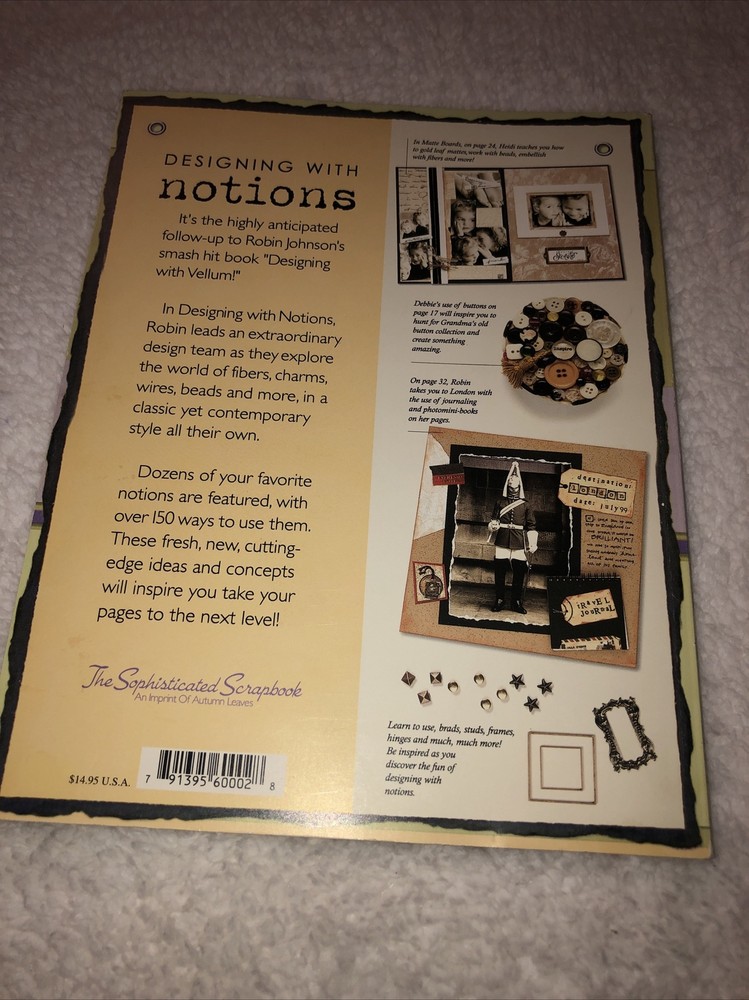 Designing with Notions - scrapbook ideas