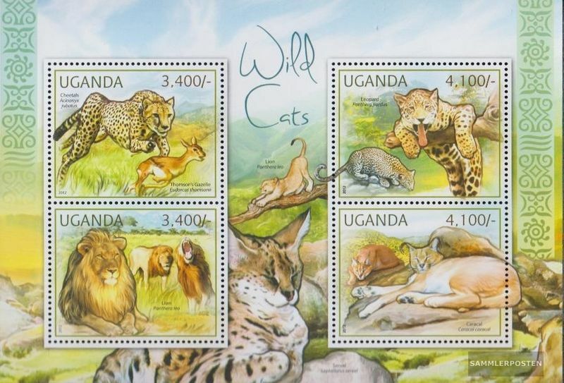 uganda 2805-2808 Sheetlet MNH 2012 Cats