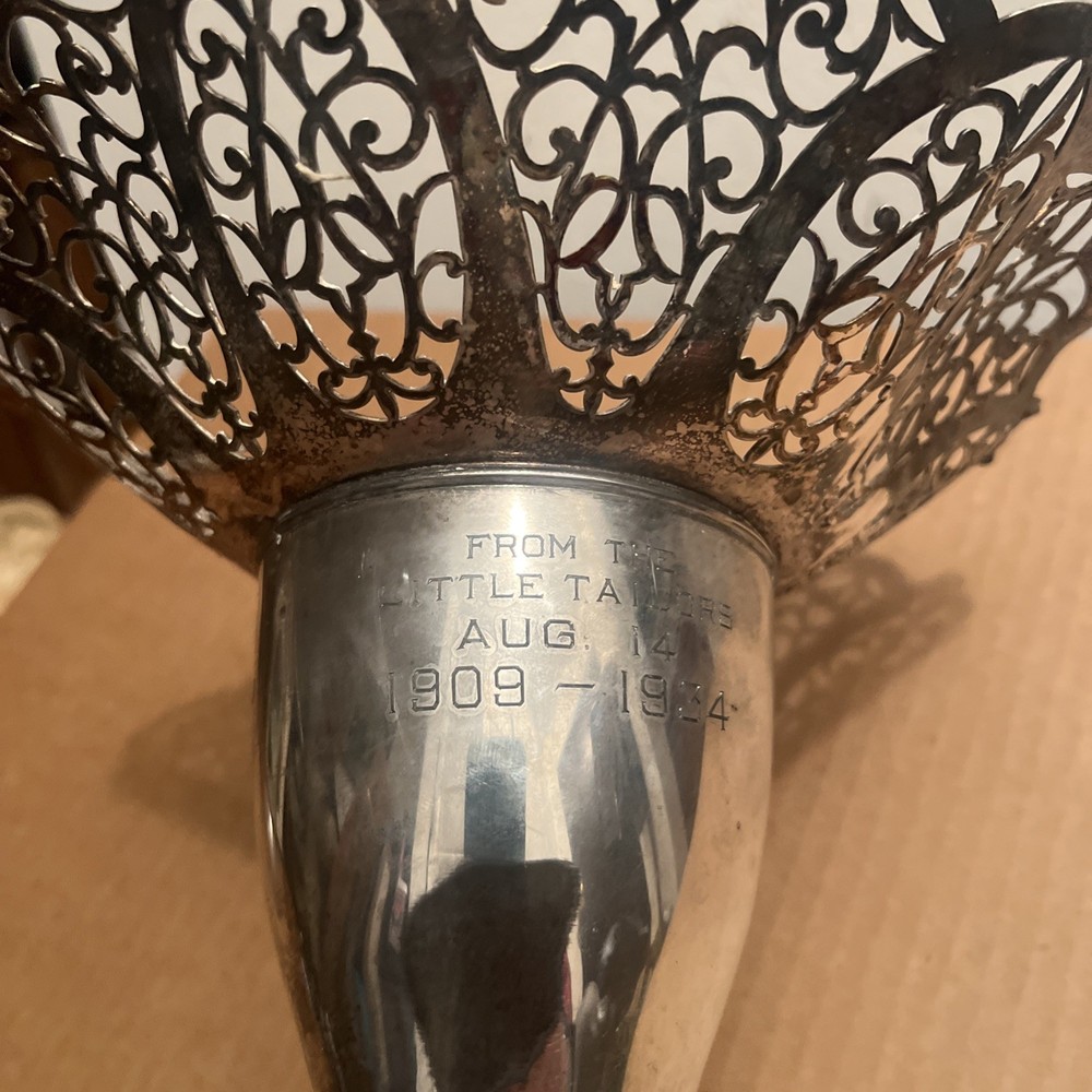 Trophy Cup Figural Silver 1900s H-10”