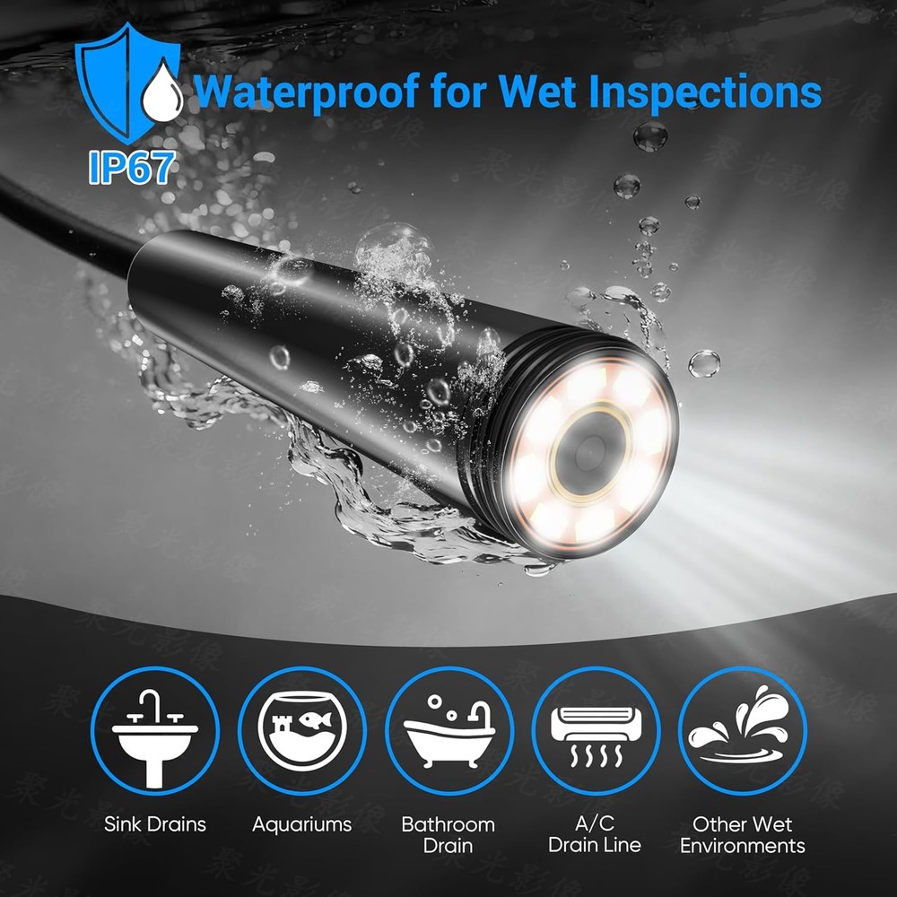 HD Endoscope Camera 1920P Waterproof Inspection Tool