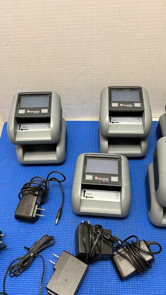 CASSIDA QUATTRO COUNTERFEIT BILL DETECTORS (QTY 9)