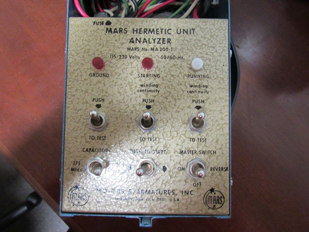 Mars Hermetic Unit Analyzer with Original Instruction & Case, P#MA 200-T