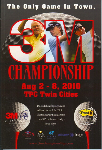 2009, 2010 & 2011 3M Championship Programs plus a Pairings Guide
