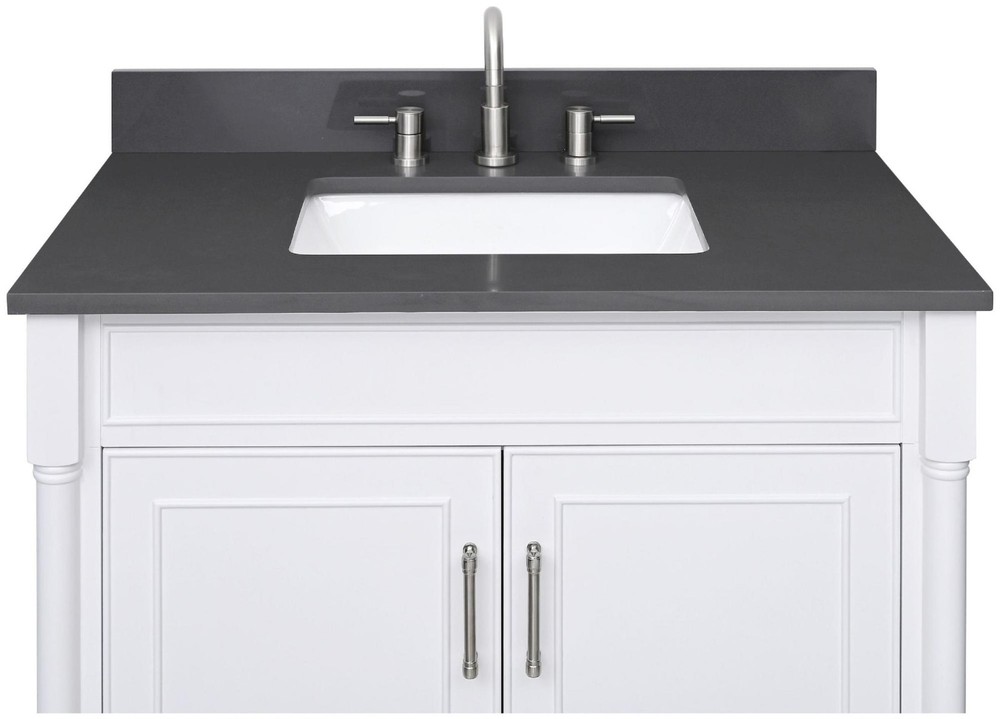 Avanity QUT37-RS 37" Quartz Vanity Top - White