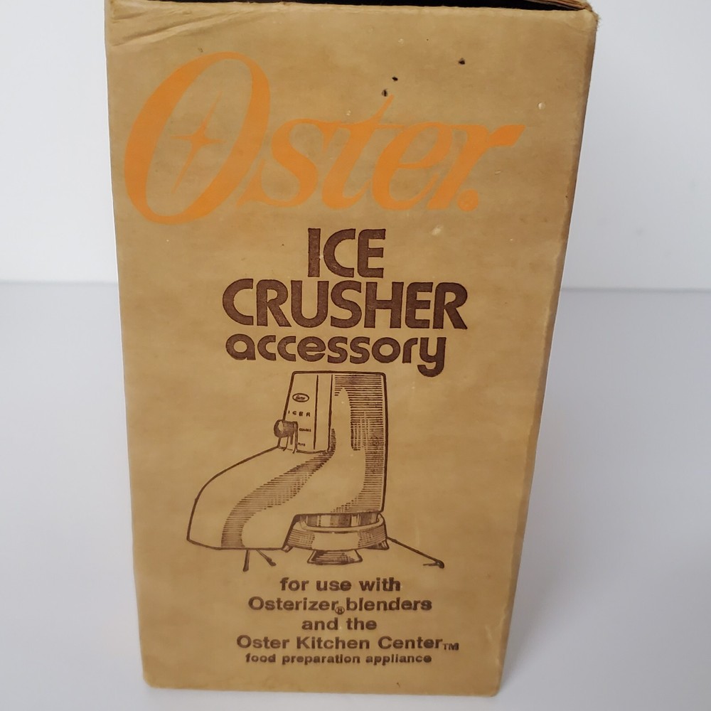 Vintage Oster Ice Crusher Accessory White Model 435 In Original Box