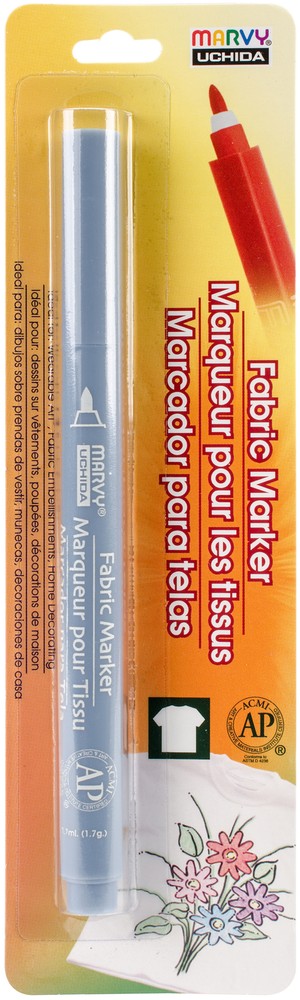 Permanent Fine Point Fabric Marker Cool Grey