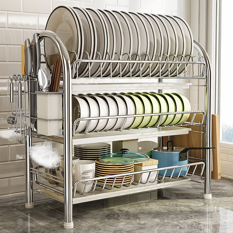 Multilayer Dishwasher Shelf, Kitchen Shelf, Space Saving, Shelf