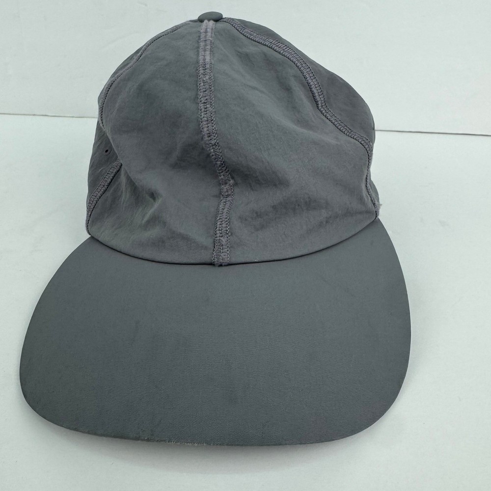 Lululemon Lightweight Run Hat Gray Nylon Adjustable Cap One Size OS Athletic