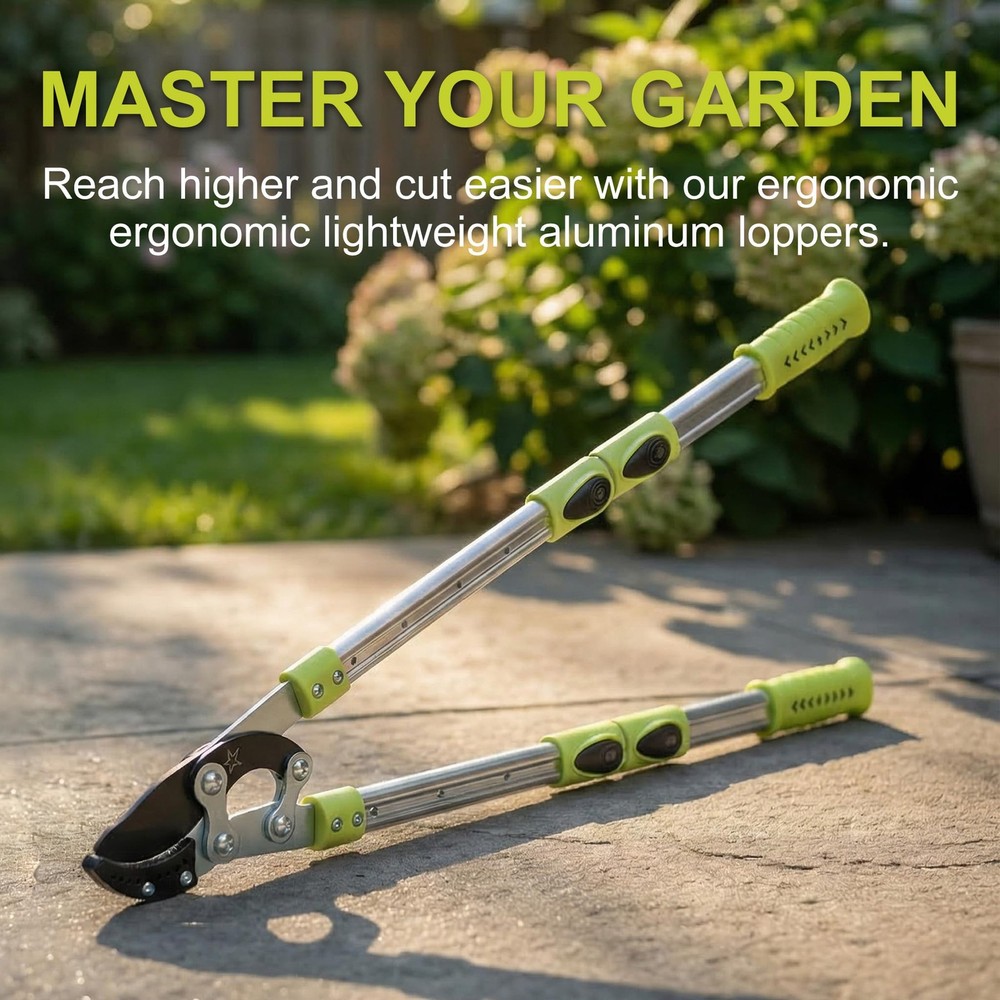 43-Inch Tree Trimmer, Heavy Duty Bypass Loppers for Tree Branches, Sharp Stee...