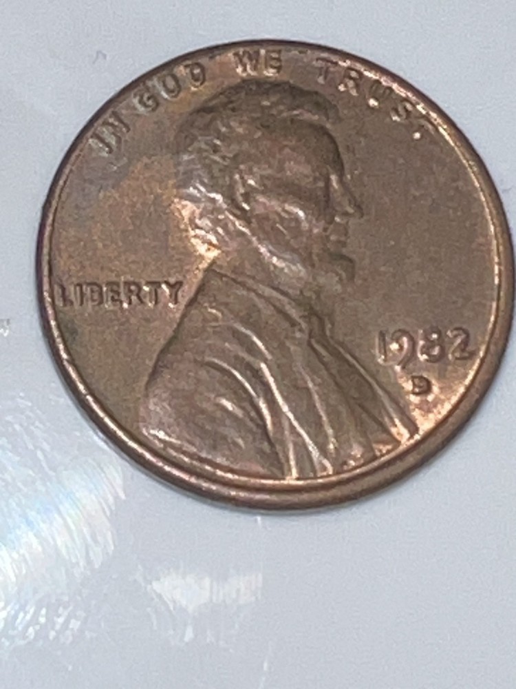 1982 D Penny Coin 3.1 Grams