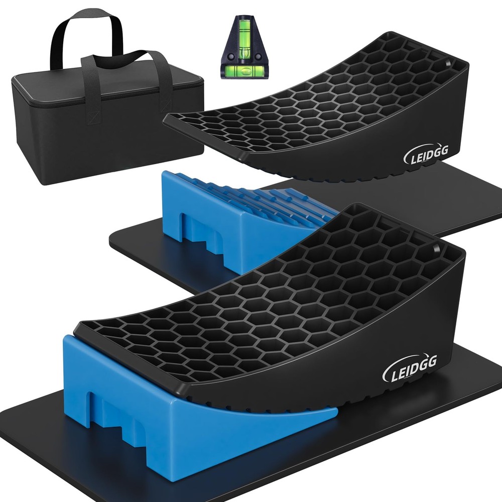 LEIDGG 2Packs RV Leveling Blocks System Kit Camper for Blue