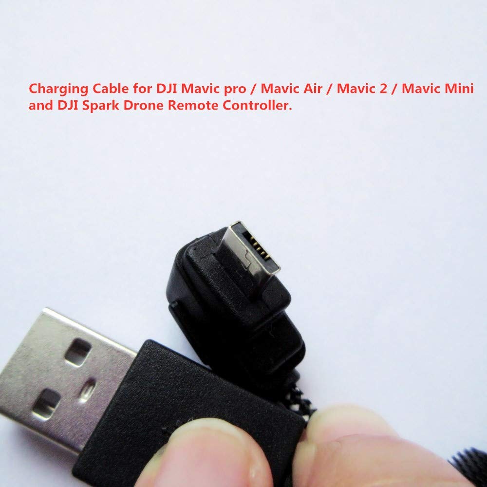 Taoke USB Data Charging Cable Remote Controller for Spark Black