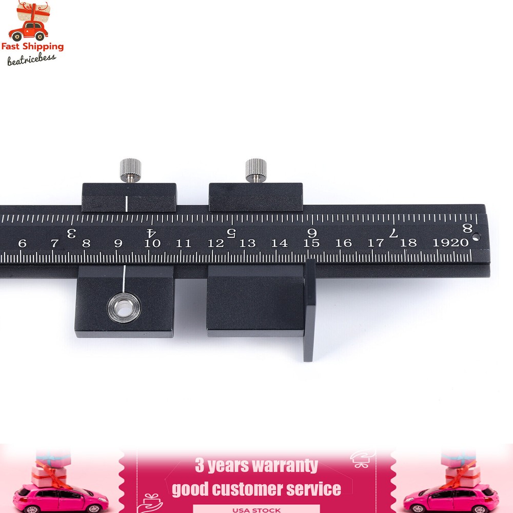 Adjustable Position Ruler Cabinet Hardware Installation Jig Woodworking Tools US