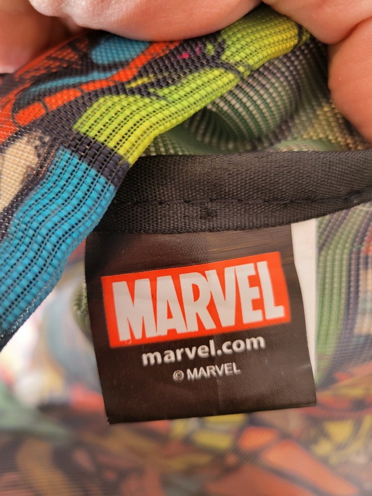 Marvel Superhero Mesh Drawstring Backpack NWOT