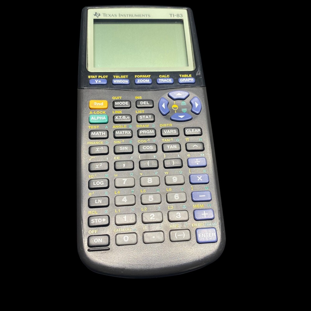 Texas Instruments TI-83 Graphing Calculator With Cover Working PLEASE READ
