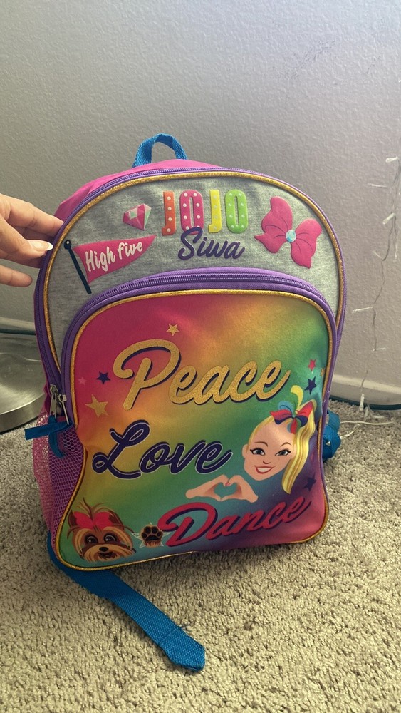 Nickelodeon Jojo Siwa Peace And Love Dance Backpack