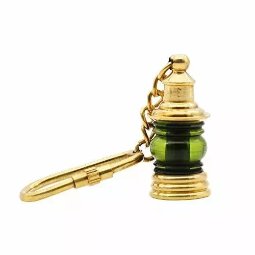 Lantern Brass Miniature Medieval Nautical Solid Pirate Keychain Handmade Gift