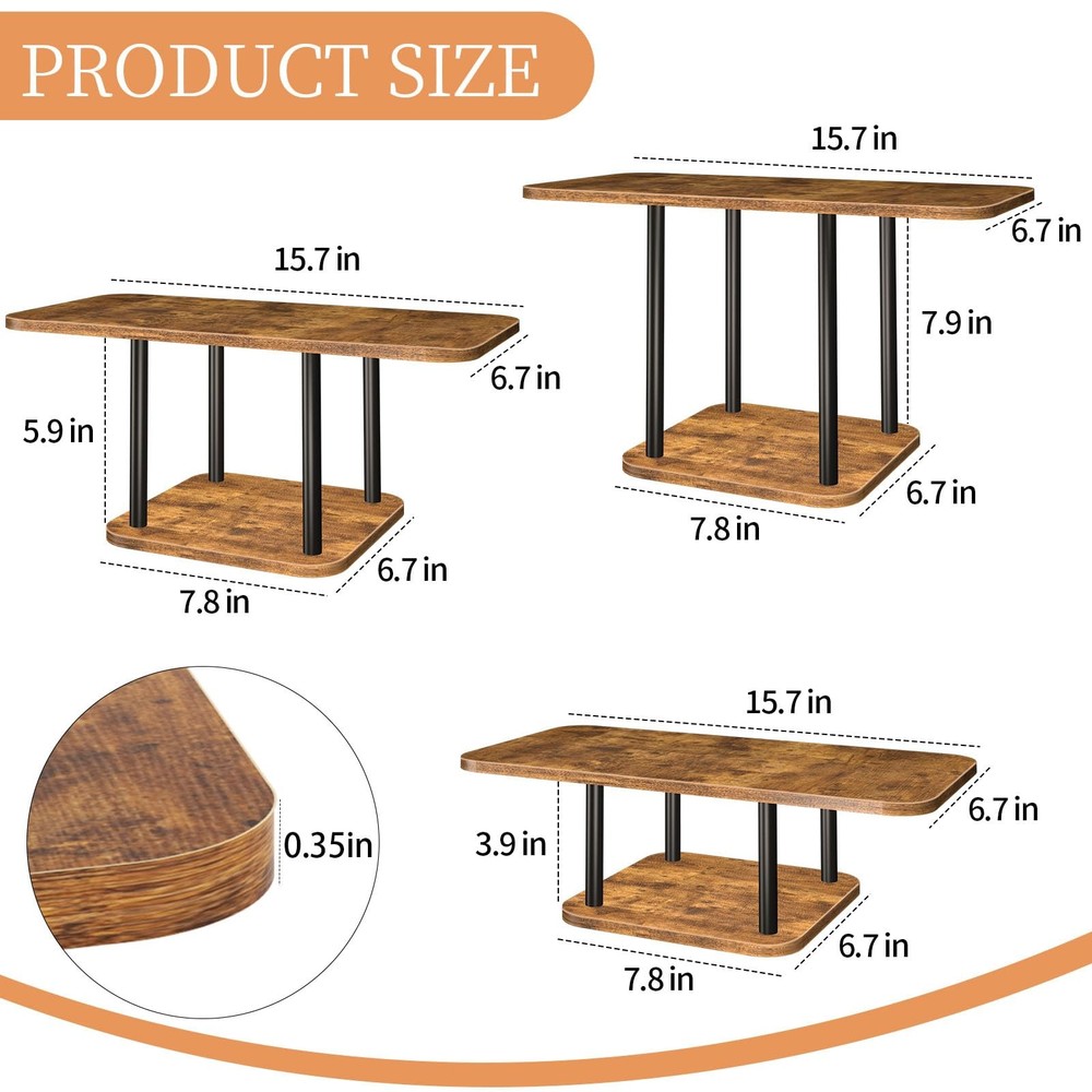 Cupcake Stand Wooden Dessert Table Display Set Rustic Dessert Stands Cupcake ...