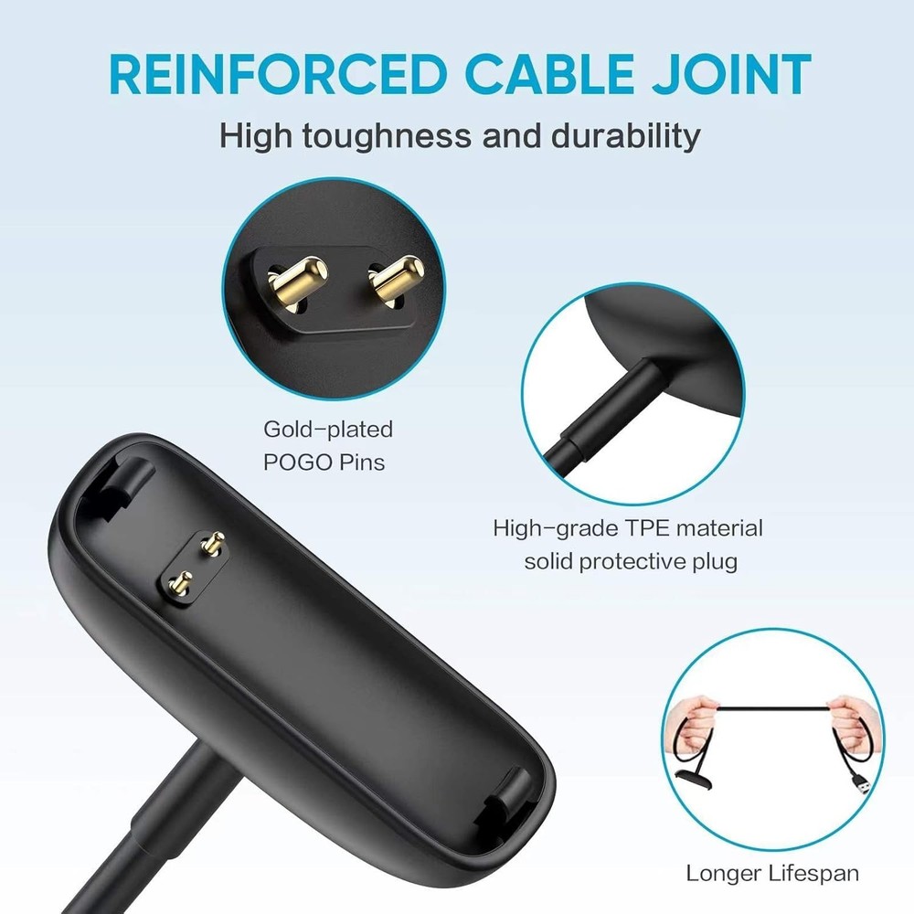 Fitbit Inspire 3 Charger Cable 2 Pack 3.3Ft