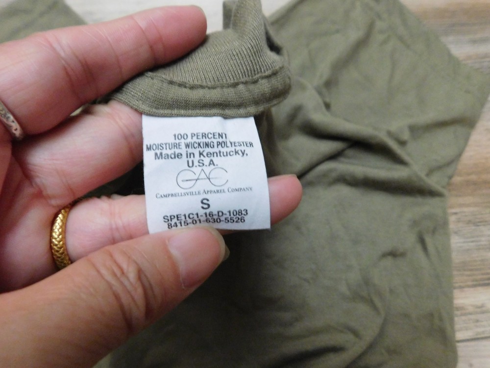 US MILITARY TAN UNDERSHIRT SIZE SMALL NEW