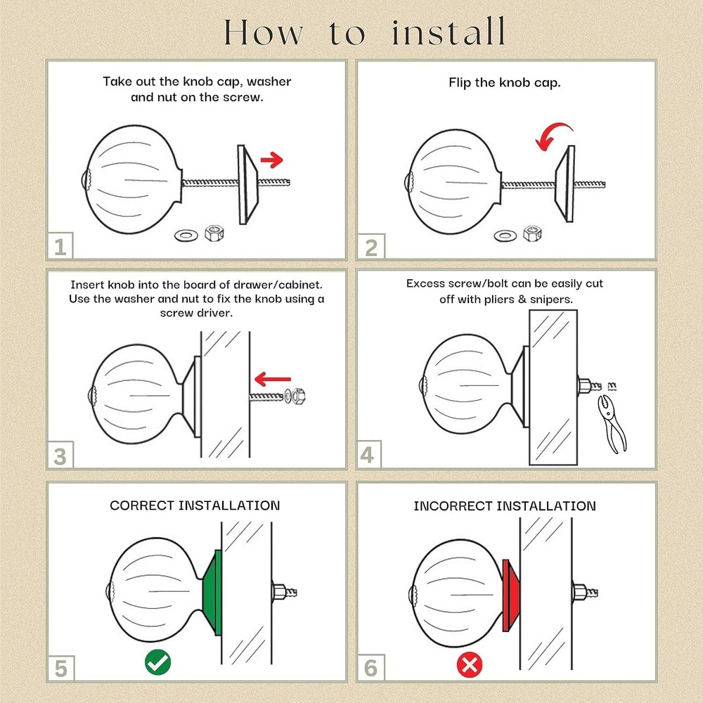 Kitchen Cabinet Knobs Boho Dressing Drawer Pull Handle Grey Ceramic Cupborad ...