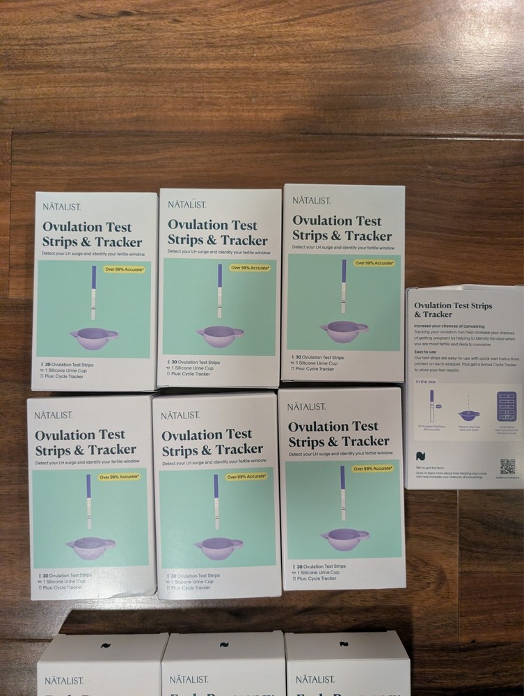 Natalist ovulation test strips 30 strips/box, bulk 6 boxes exp 03/2028