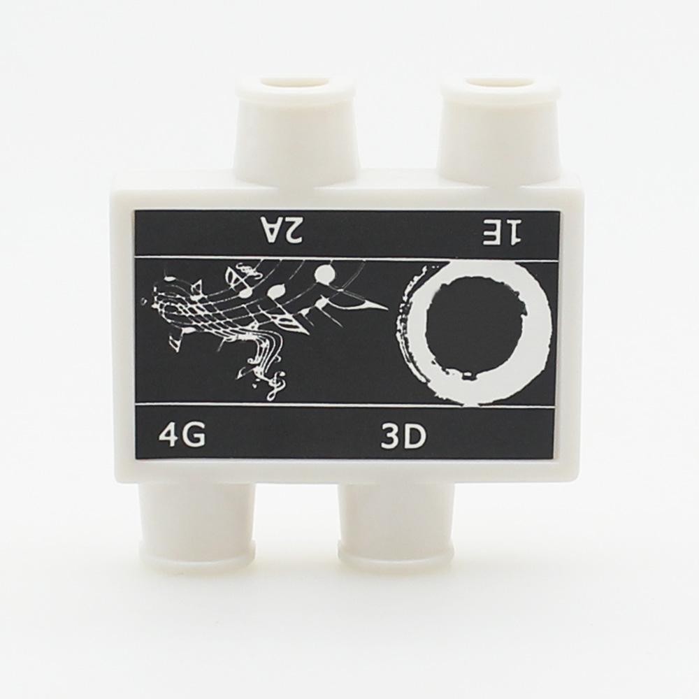 Portable 4 Notes Diatonic Pitch Pipe Box Tuner for Violin Practicing White