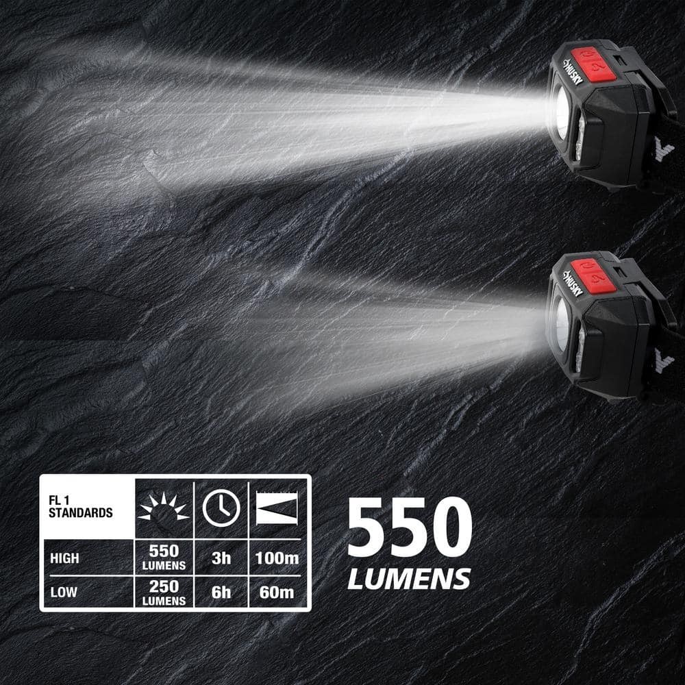 Husky 550 Lumens Compact Multi-Setting Dimmable Headlight