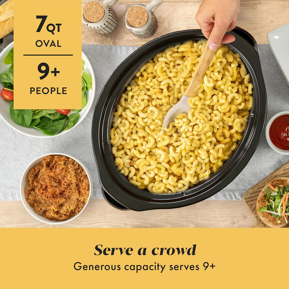 Crock-Pot 6 Quart Cook & Carry Programmable Slow Cooker with Digital Timer Stain