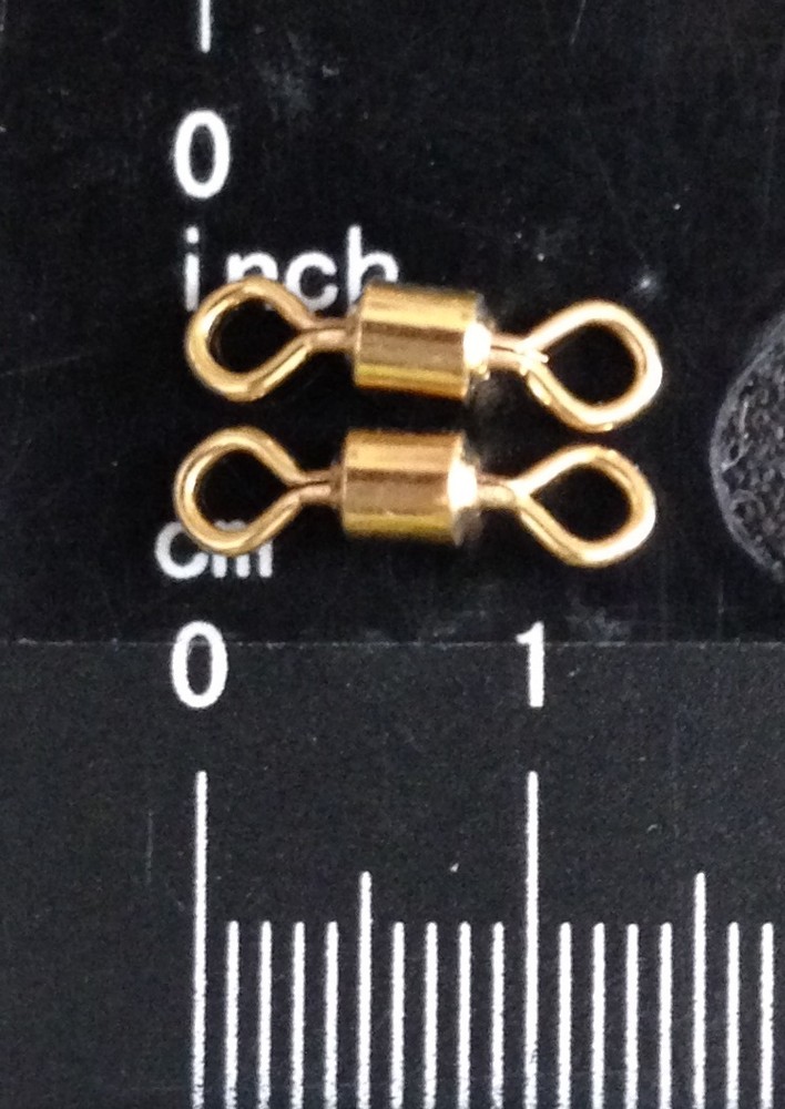 50 pcs Brass Rolling Swivels Size # 4 (NEW) Free Shipping