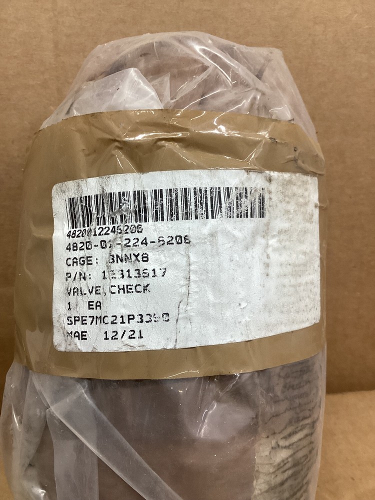 Check Valve M113A1-A3 4820-01-224-6206