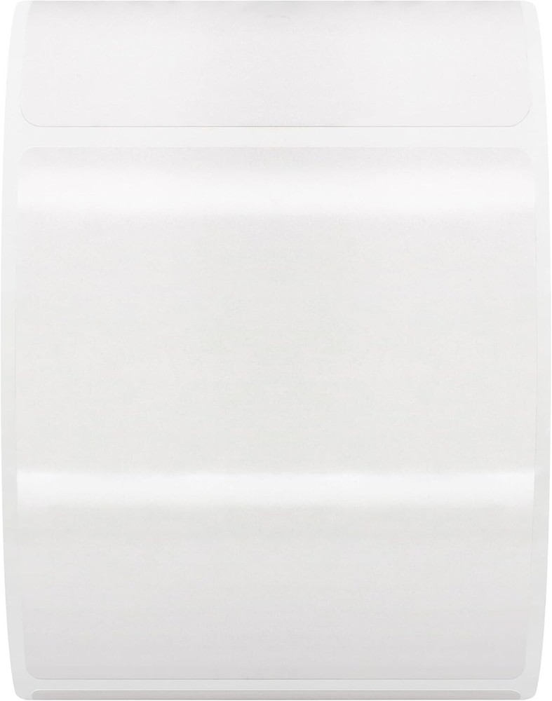 2x3'' Rectangle Square Crystal Clear Retail Package Seals Circle Wafer Stickers