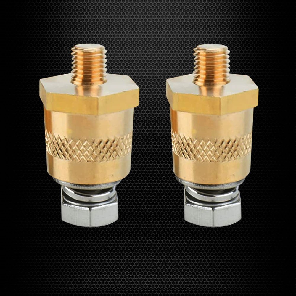 Ampper M8 Thread Male Brass Battery Terminal Charging Posts, M8 Battery Adapter,