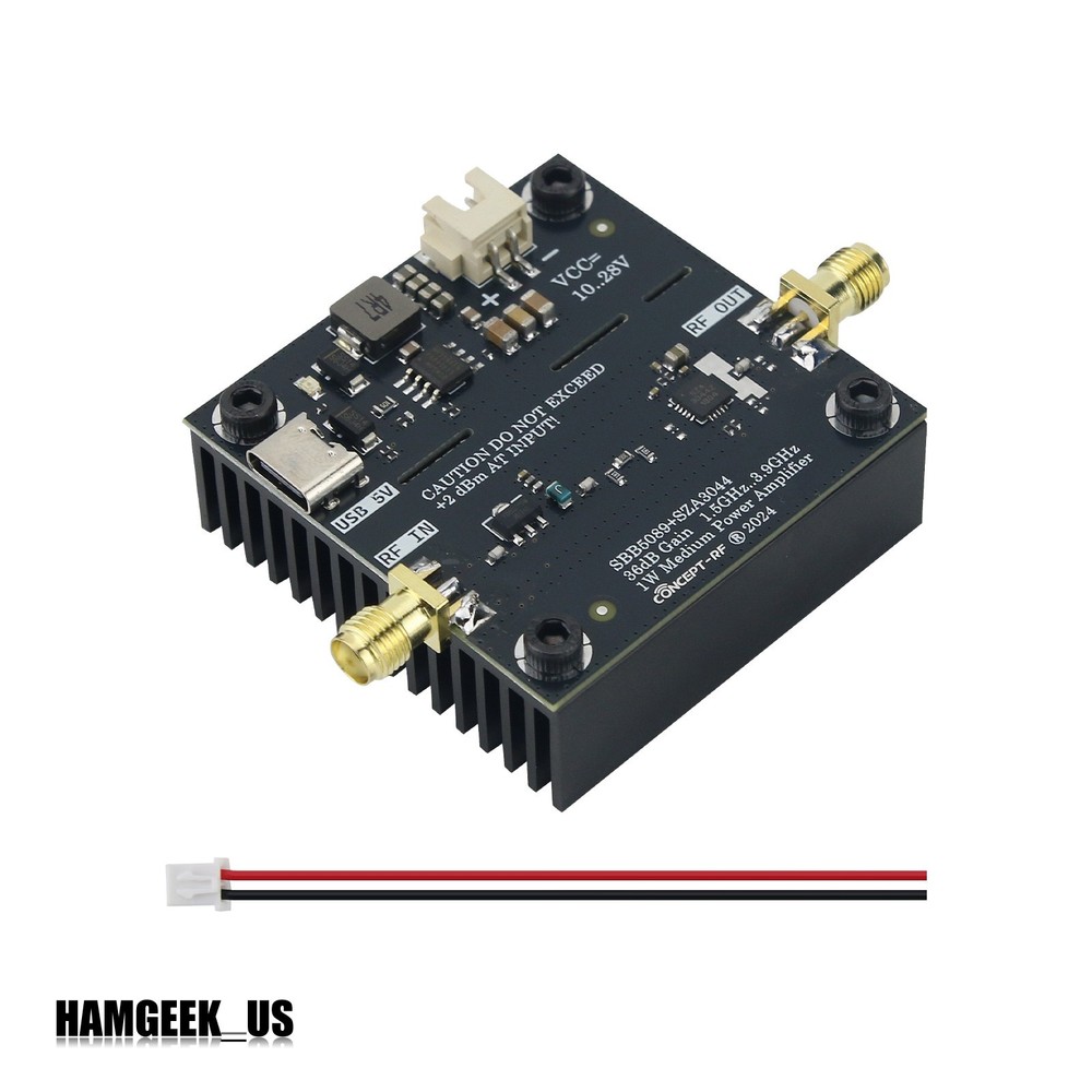 SBB5089+SZA3044 36dB 1W RF Power Amplifier Module for GPS/WiFi/Zigbee/EMC Test