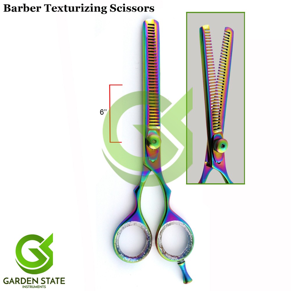 Professional High-Quality Hair Thinning Scissors Texture Shears Multi-Color 6''