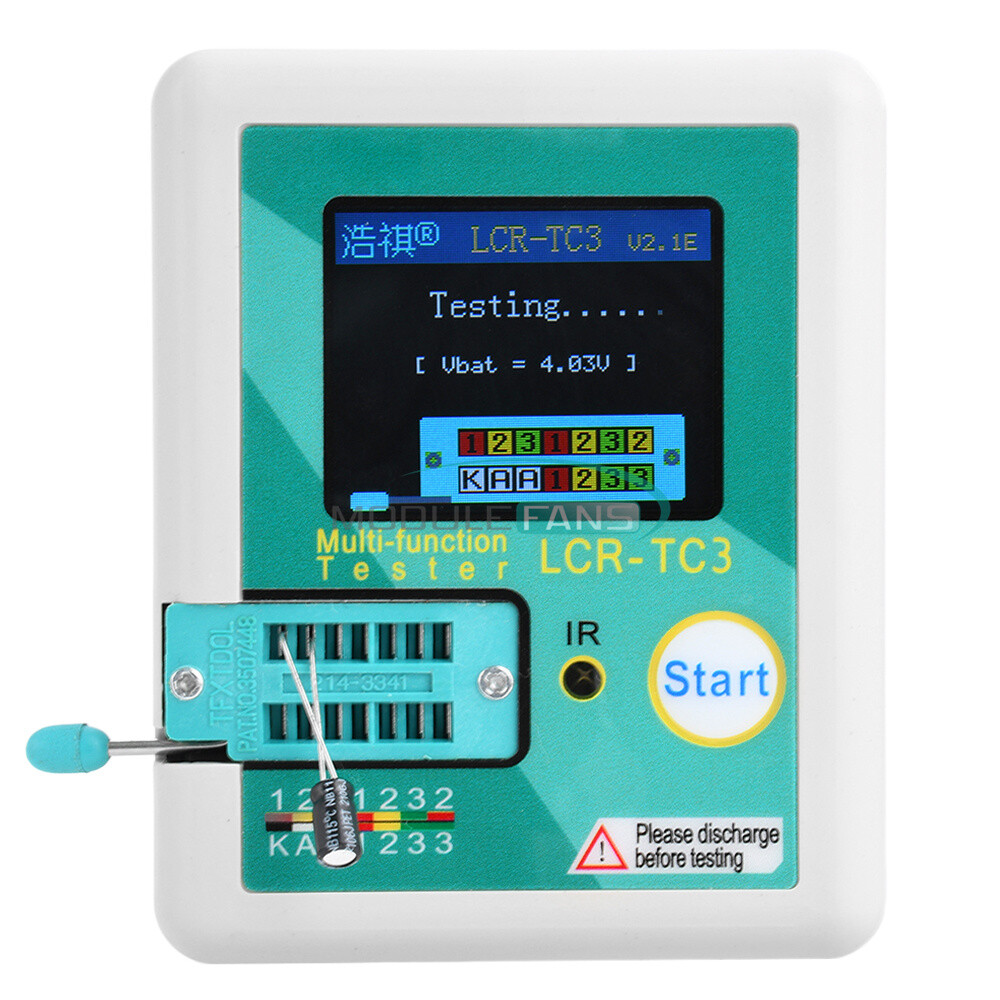 LCR-TC3 V2.1E Upgraded High-precision Transistor Tester Diode Capacitance Tester