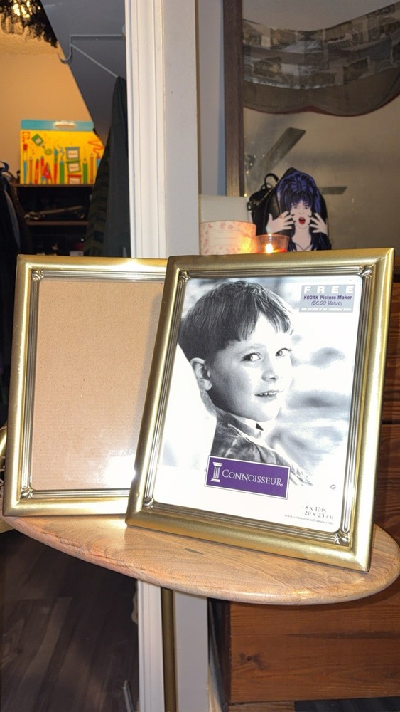 Two 8x10 Gold frames