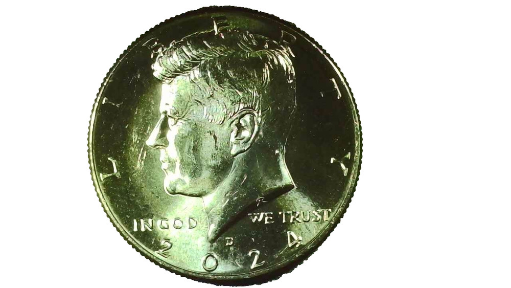 2024D - Kennedy Half Dollar Error - Struck Through Reverse - #235