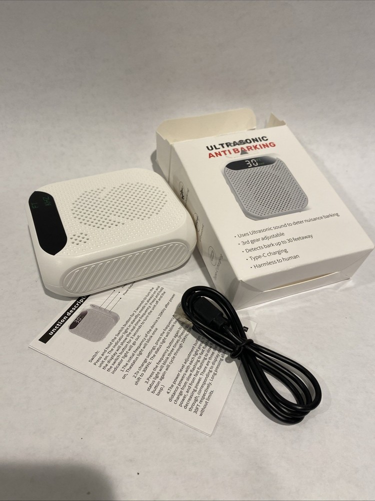 Anti-barking device 30 foot range, ultrasonic, open box complete