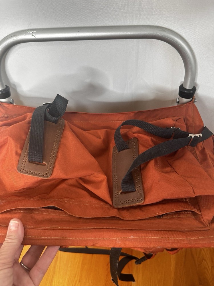 Vtg 70's Wilderness Experience California Frame Rust Backpack Granola Core RARE
