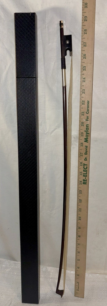 VIOLIN BOW & CASE MARKED "VALE" - 29" LONG
