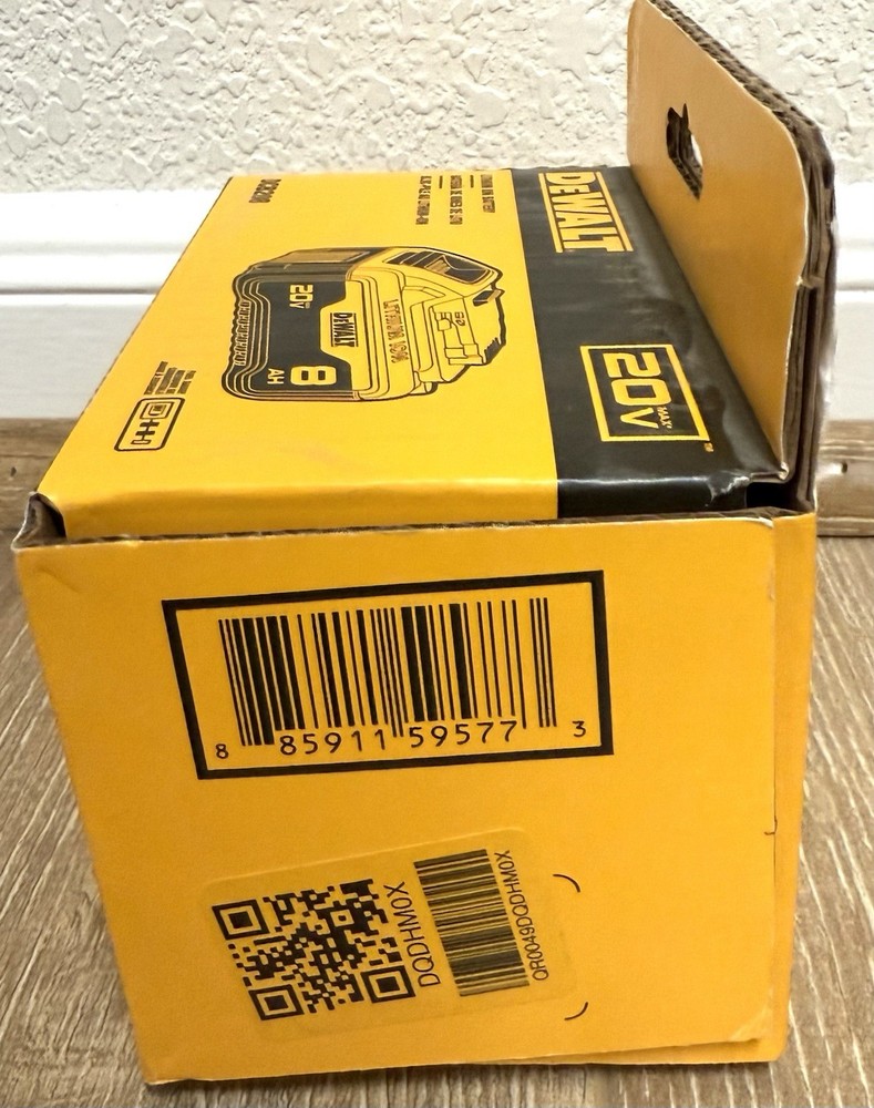 (DCB208) DEWALT 20V MAX* 8Ah Battery Authentic